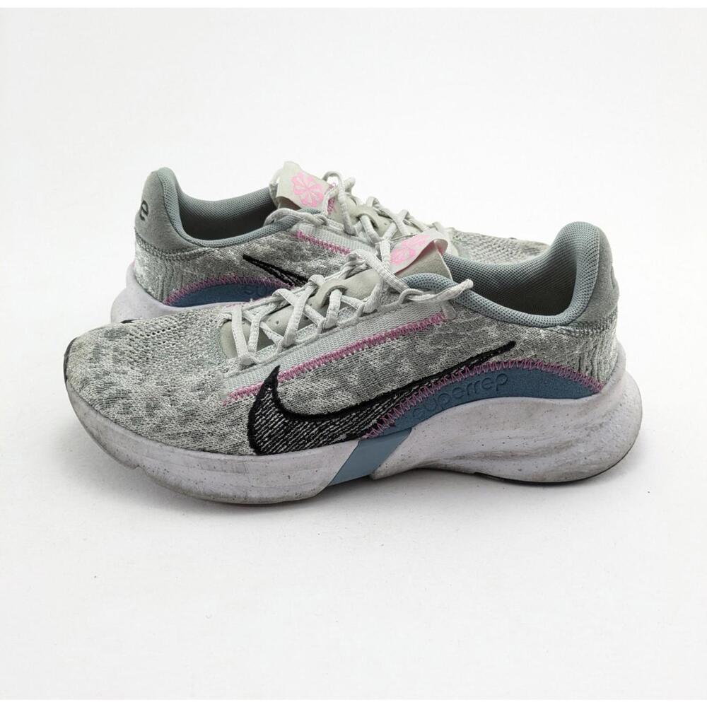 Womens Nike SuperRep Go 3 Flyknit Next Nature Gray Gym Shoes DH3393-004 Size 7